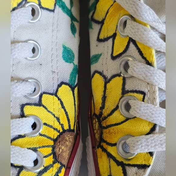 Converse Chuck Taylor All Star Custim Sunflowers M7652 Men's 8 WM 10 Sneakers - Picture 10 of 11